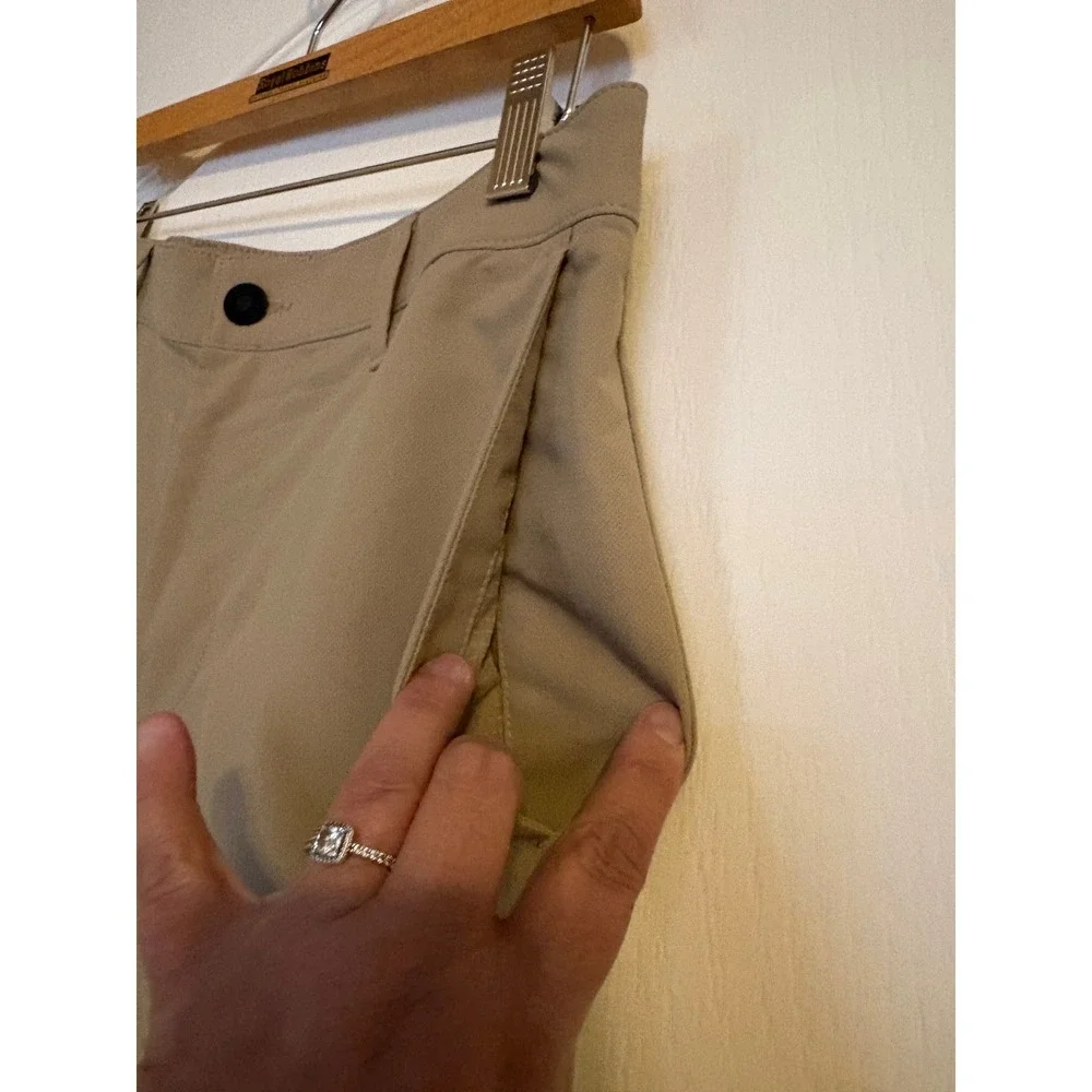 Banana Republic Performance Pants Mens 32x32 Tan Excellent Tech Chino Trousers